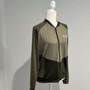 PINK Women Olive green Colorblock Jacket